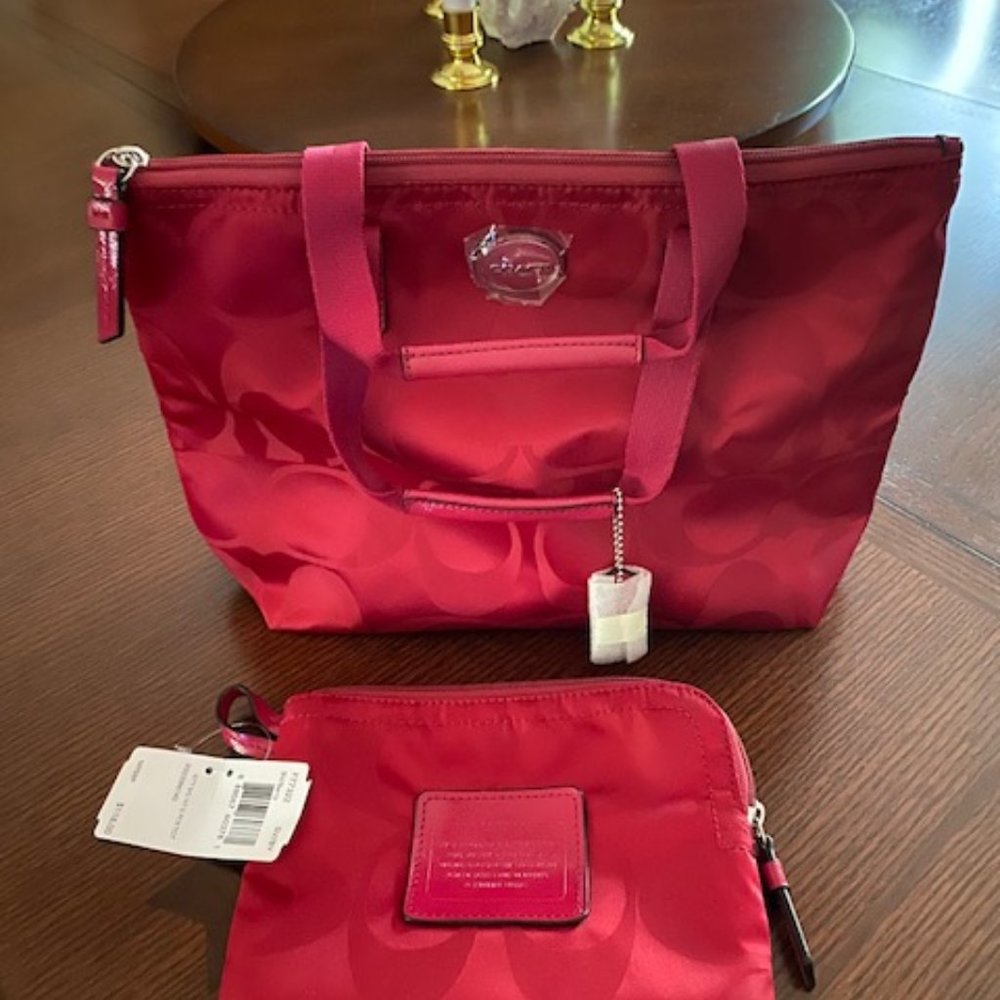 Coach Small Nylon Tote & Wallet